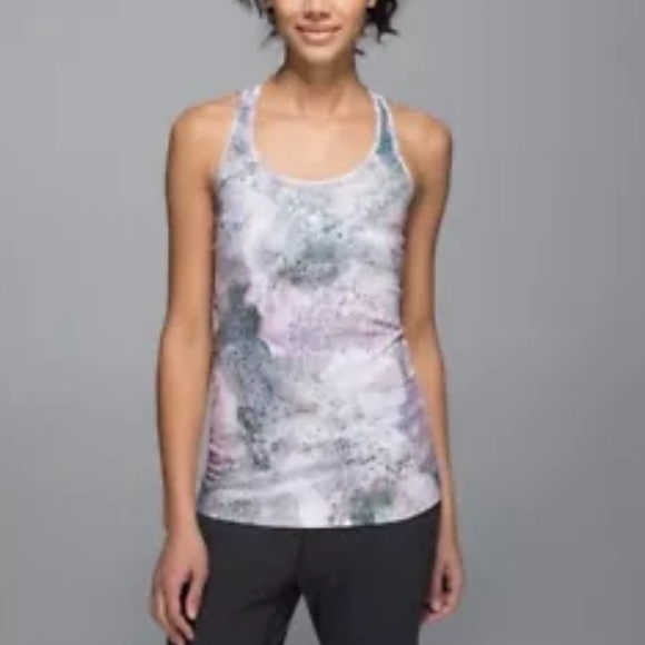 Lululemon Cool Racerback Tank Top 6 Sugar Crush Multi - Picture 2 of 7